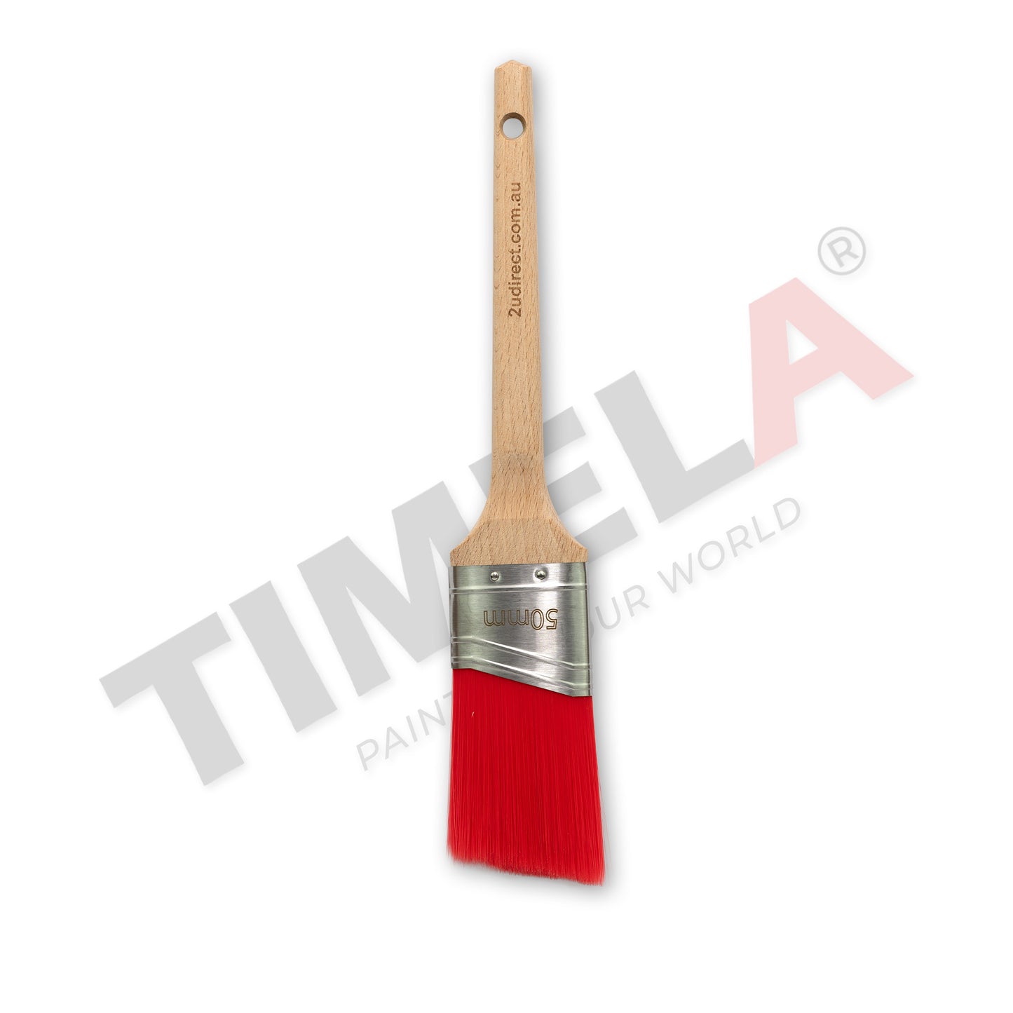 Timela Paint Brush Red Head Range 50mm Oval Angle single buy