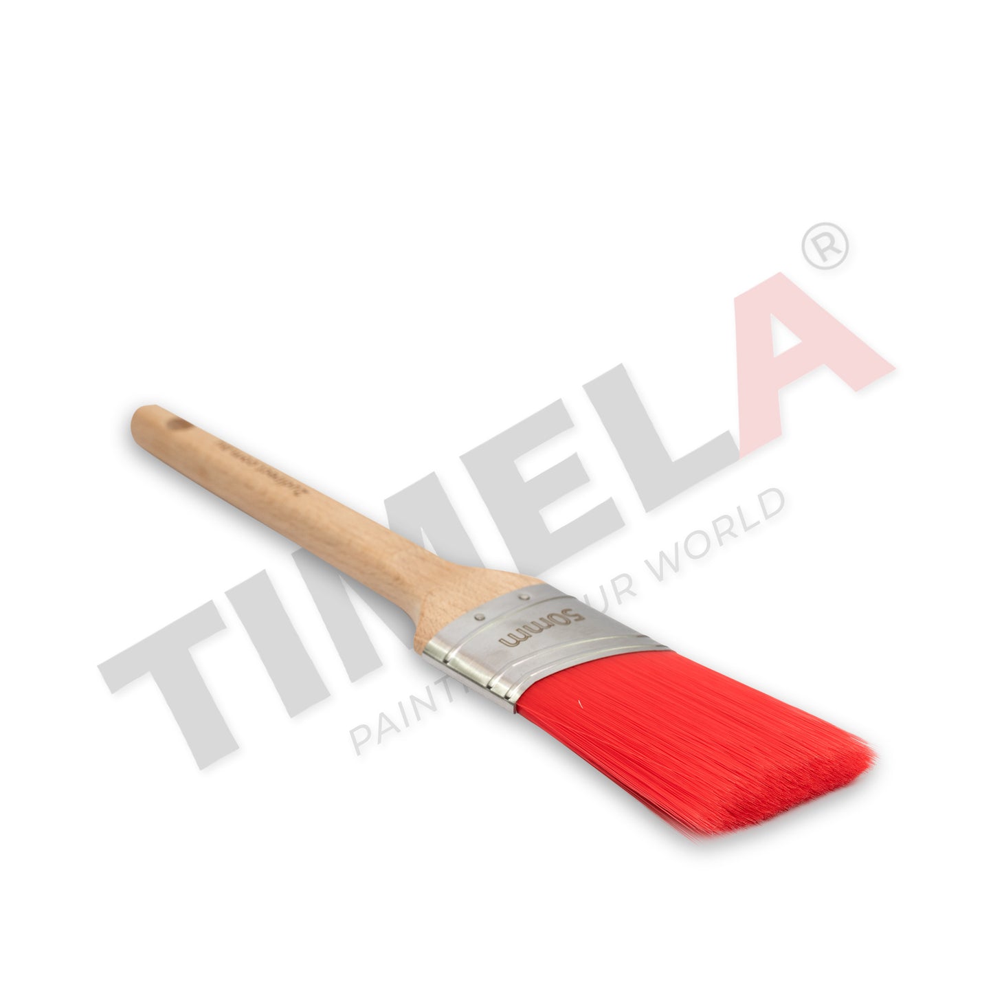 Timela Paint Brush Red Head Range 50mm Oval Angle single buy