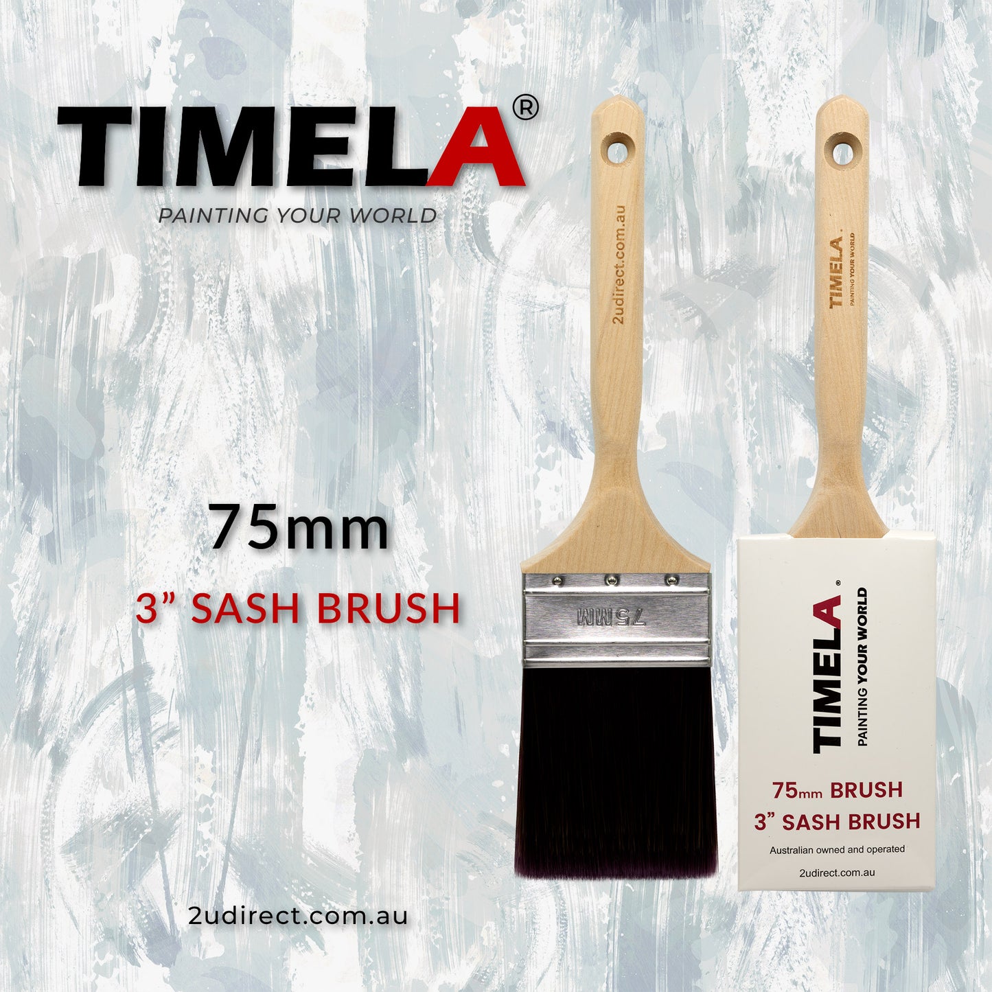 Timela Paint Brushes 75mm sash single buy