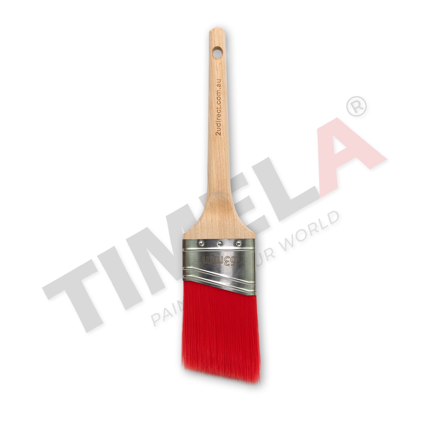 6 Pack of Red Head Range 63mm Oval Angle Timela Paint Brushes