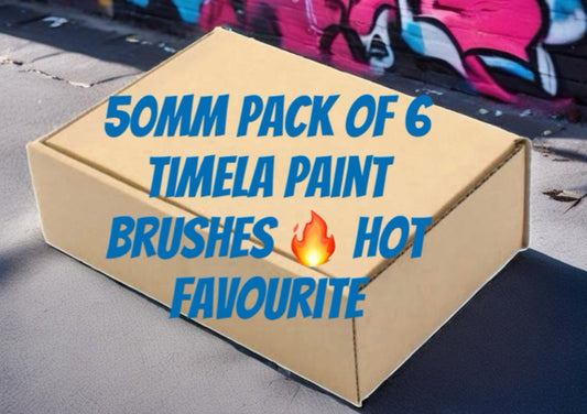 6 pack of 50mm Timela sash Paint brushes