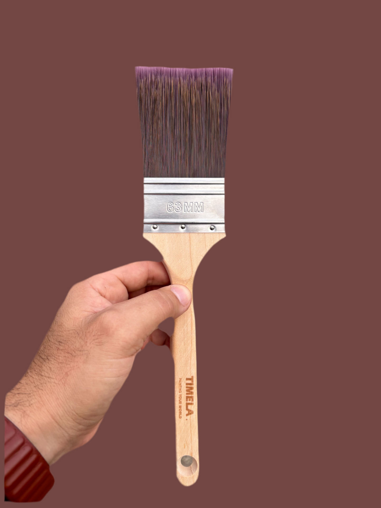 Timela Paint Brush sash 63mm brown background